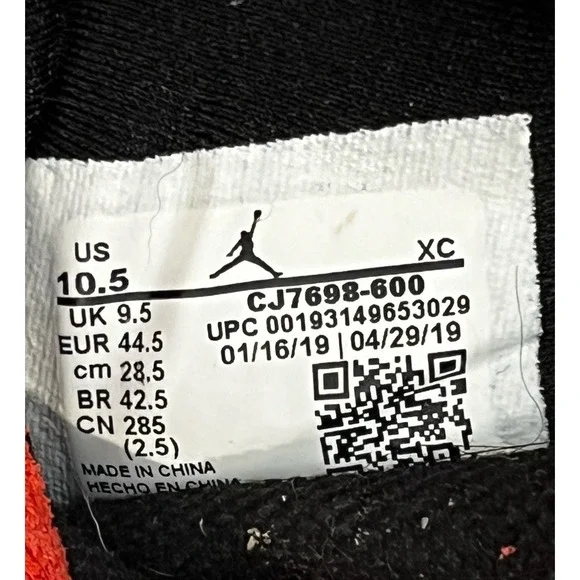 Clean Jordan Defy Sp Nike Red Black Bulls Bred CJ7698-600 - Mens Size 10.5 - Picture 9 of 11